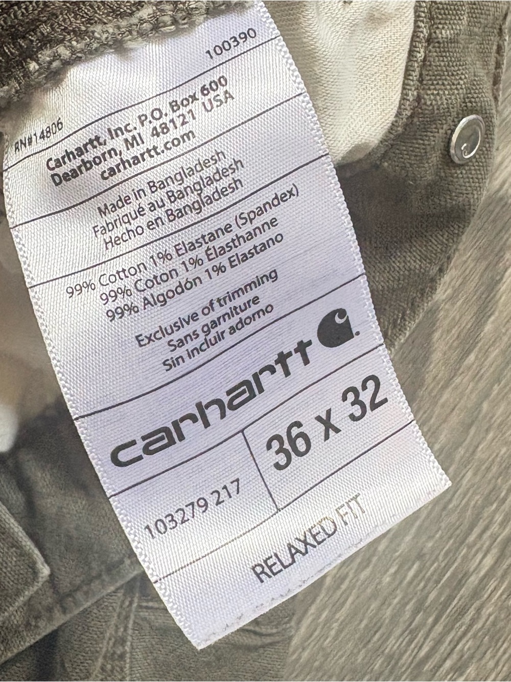Carhartt Rugged Flex Duck Utility carpenter relaxed fit carpenter pants - Picture 3 of 6